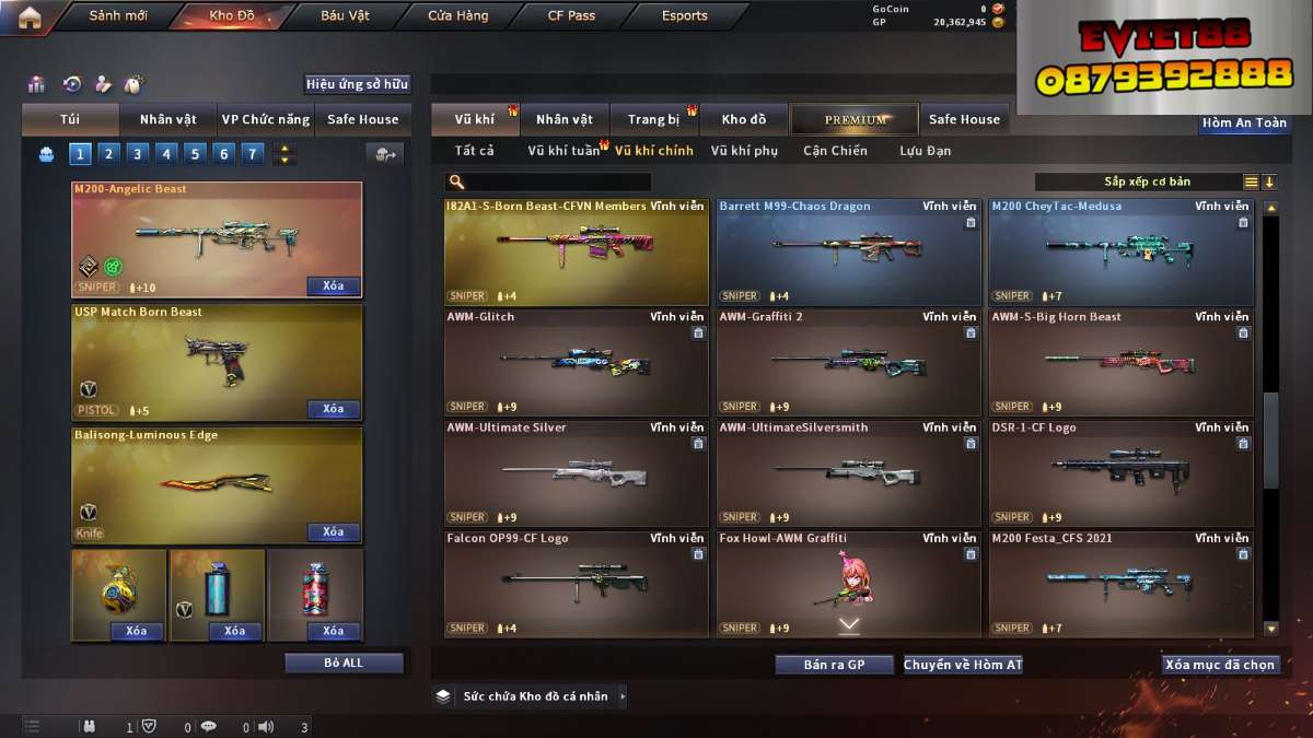 shop acc cf uy tin gia re